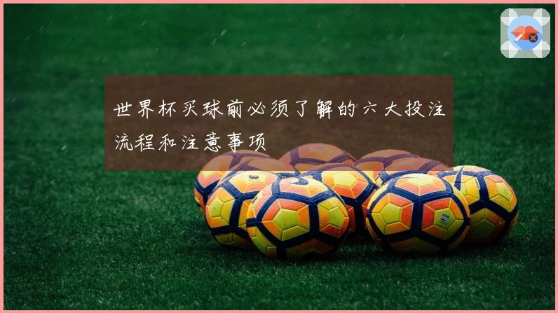 世界杯买球前必须了解的六大投注流程和注意事项